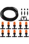 30pc 4/6mm Drip Irrigation Kit with 5m Hose & Connectors for Garden Plants