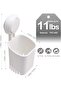 Powerful suction cup toothbrush holder - can hold toothbrushes - toothpaste - razors - detachable suction cup - white - 3