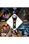 Solar-Powered LED Flashlight, USB Rechargeable Emergency Flashlight, 1200mAh with 3 Modes and Waterproof Rating for Outdoor Fishing - 2