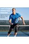 Knee brace, unisex lightweight compression knee brace, provides knee joint support, suitable for recovery after sports injuries, black. - 4