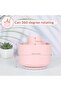 360° Rotating Plastic Desk Organizer & Pen Tray (5 Compartments, Light Pink) - 2