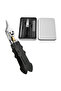Three-piece nail clipper set, suitable for thick nails, made of stainless steel, with a safety lock.