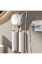 Smart wall-mounted toothbrush holder, no drilling required for installation, hygienic storage, modern bathroom organizer, white. - 3