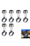 6-Piece Solar Pool & Pond Lights, Outdoor LED Lights for Garden, Steps, Patio & Deck Decoration