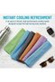 Pack of 6 cooling towels, 80x30cm, icy cool sports towels, quick-drying microfiber sports and fitness towels, suitable for yoga, running, golf. - 3
