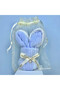 Bunny-patterned napkins—coral fleece napkins with pockets, suitable as gifts for baby showers, weddings, birthdays, and baptisms (compatible). - 3