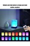 Table lamp, USB rechargeable outdoor lamp, crystal resin material, LED touch light, RGB color light, comes with remote control. - 2