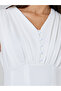 White Casual A-Line Midi Dress - 4