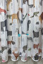 Animal Patterned Children's Room Tulle Curtain I 1/2.5 Medium Pile I No Wrinkle, No Ironing Required I Ready to Use I with Cornice Buttons - 5