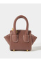 Brown Mini Crossbody Bag with Chain Strap - 3