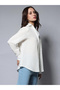 White 100% Cotton Solid Button Down Shirt - 3