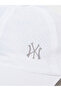 White Letter Printed Baseball Cap - 2