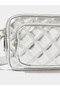 Silver Quilted Crossbody Bag - 4