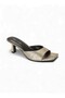 Kitten Heel Slip-On Sandals - 2