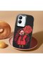 Vivo Y28 Compatible Case Camera Protector Black Silicone Couple Phone Case Girl Patterned - 2