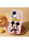 Mi 13 Lite Compatible Case Camera Protector Pink Silicone Couple Phone Case Character Patterned - 2