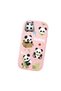 Realme C21Y Compatible Case Camera Protector Pink Silicone Couple Phone Case Panda Patterned - 3