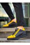 Zrk-X46 High Quality Parachute Fabric Black Yellow High Sole Sneakers - 4