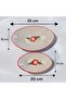 Kase Gondol Snack & Presentation Plate 2 Pieces Gül