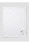 100% Cotton, Embroidered, Hypoallergenic Baby Blanket - Soft Texture, Children's Bath Towel White, 85X115Cm - 3