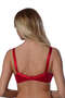 Nhr-Hlss Burgundy Lace Gathering Bra - 503 - (163614) Size 95 - 6