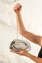 Women's Silver Shiny Metal Evening Dress Wedding Bag - 2