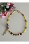 Handmade/Natural Stone Yellow-Brown Star Pendant - 4