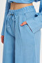 Women's 100% Linen Trousers with Drawstring Waist and Elastic, Comfortable Cut - 3