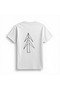 Triangle Branches Pine Tree Art Printed Women's T-Shirt - 2