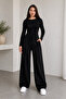 Women's 3-Piece Casual Tracksuit Set Black Gray Navy Blue Comfortable Cut with Pockets - 5