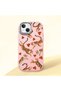 Pink Silicone Case with Shock-Absorbing Camera Protections Compatible with iPhone 13/14