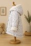 New Season Cool Fur Detailed, Zippered, Hooded Winter Plush Lined Baby Girl Coat-Mantle - 3