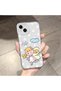 iPhone 14 Plus Compatible Camera Protected Anti-Shock Aesthetic Print Patterned Transparent Silicone Case - 2