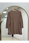 Mahay Heart Embroidered Slit Tunic-Ss13074 Brown - 8