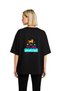 Women's Oversize Dog Love Themed Graphic Printed Relaxed Fit Casual T-Shirt Modern Stylish Comfortable