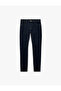 Normal Waist Cotton Jean Pants with Pockets - Skinny Push up Fit Jean - 5