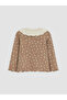 Lcw Baby Brown Floral Baby Girl Suit with Collar - 6