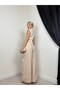 Women's Beige Jacket-Pants Set Jacket Pants Set Jacket Lapel Buttoned Sleeveless Wide Leg - 4