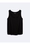 Flowy Relaxed Black Tank Top - 3