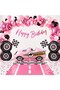 Pink Racing Party – Girls' Birthday Decoration Set - Pink Race Car Foil Balloon, Happy Birthday Banner, Racing Themed Party Supplies - 4