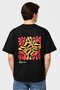 Men Crew Neck Short Sleeve Textured T-Shirt, Black - 4
