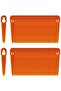 100 plastic blades for STIHL PolyCut 2-2/3-2/FSA45/FSA57/FSE52 & L90 (orange) - 2