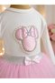 Baby Girl Birthday Party Outfit Tutu Skirt/Dress Set Unicorn Embroidery - 4