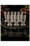 Shot Glass 6-Pack Sun Model 30 Cc Volume 7 cm Height 4 cm Mouth Stylish Design - 2