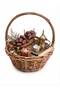 Handwoven Wicker Basket with Handle for Fruits, Vegetables, Bread, Chocolate, Gift Hamper, Wedding, Birthday Party & Garden Decor – Brown - 5