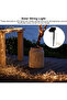 10m 100LED solar copper string garden. - 4