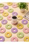 Donut Design Coasters Set of 4 |   Decorative Table Accessory – 9 Cm, 4 mm 3D Printed Decorative Coaster - 4