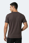Rivaldo in Men's V-Neck Dark Brown T-Shirt - 7