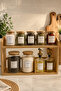 Brio – 2-Tier Glass Spice and Oil Dispenser Set with Bamboo Stand