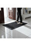 Black Anti-Slip Hollow Design Rubber Mat - 40×60 cm - 3